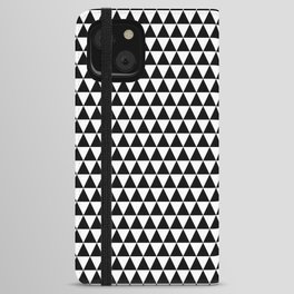 Black and White Christmas Pattern 7 iPhone Wallet Case