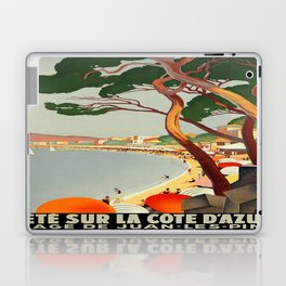 Vintage poster - Cote D'Azur, France Laptop Skin