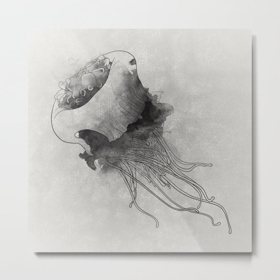 jellyfish meduse Metal Print