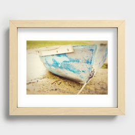 cape cod blue Recessed Framed Print
