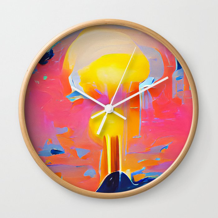 Nuclear Sunday Wall Clock