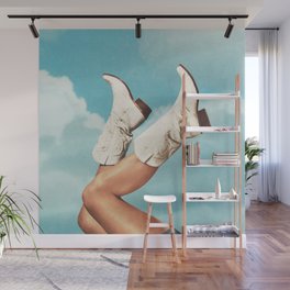 These Boots - Blue Sky Wall Mural