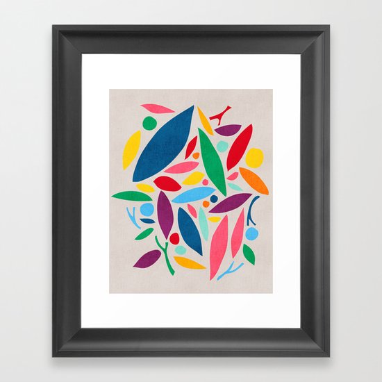Found Objects Framed Art Print