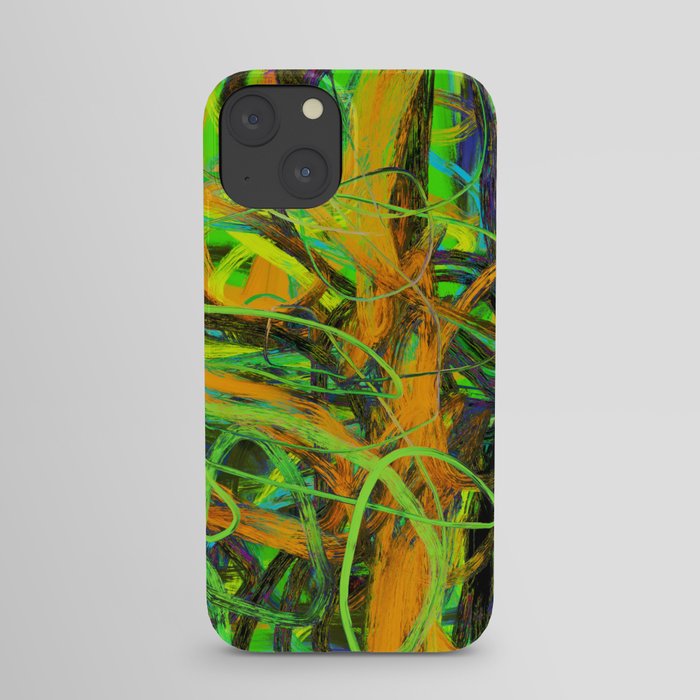 Abstract expressionist Art. Abstract Painting 77. iPhone Case