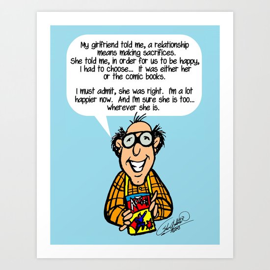"Hector Spector The Comic Collector" | #1 Art Print