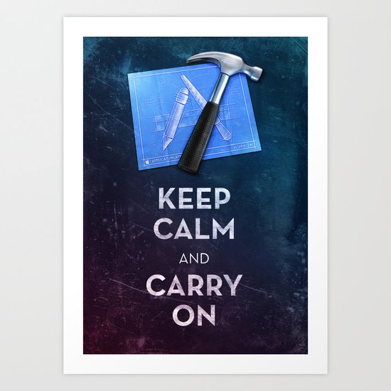 Keep Calm Xcode Art Print
