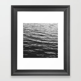 Grain over calm water Framed Art Print