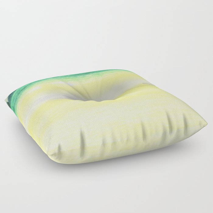 yellow and green Floor Pillow