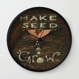 Sowing Seeds Wall Clock