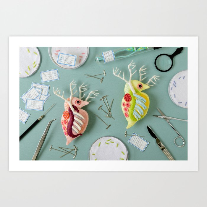 Giant Daphnia Laboratory Art Print By Hine Society6
