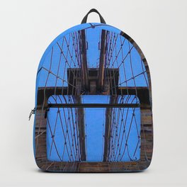 Brooklyn Bridge Backpack | New York, Usa, Architecture, Manhattan, Photo, Bridge, Beautiful, Urban, Romantic, Blue 