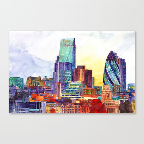 Sunshine in London Canvas Print