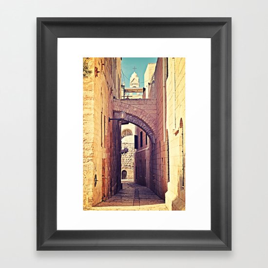 Jerusalem Alley Framed Art Print
