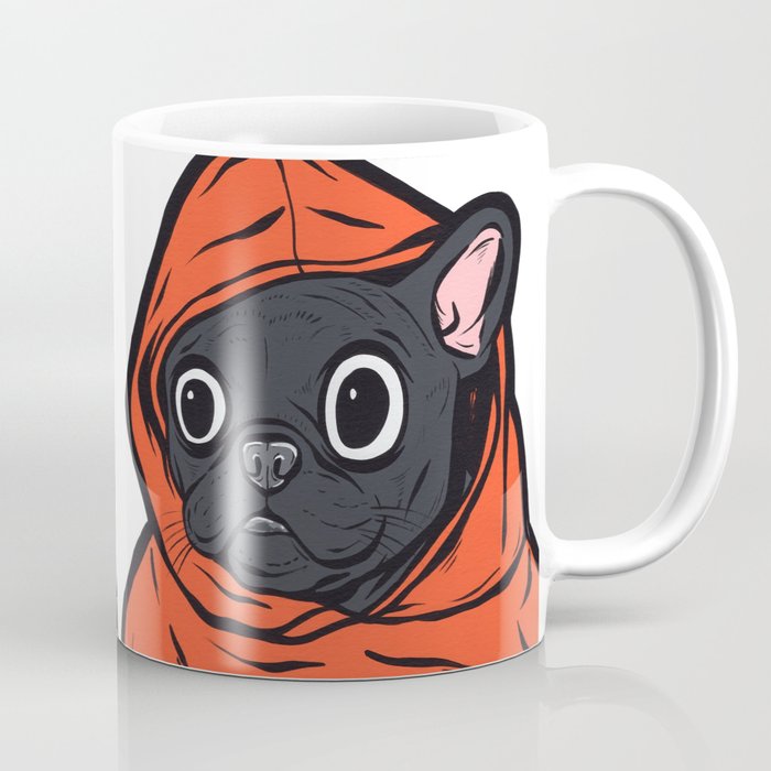 Black French Bulldog Hoodie Coffee Mug