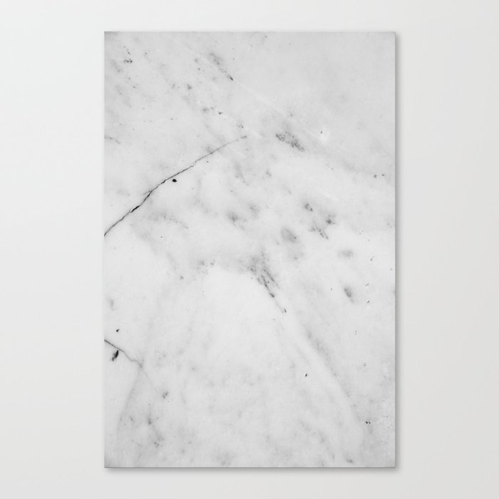 White Marble Glam #1 #marble #decor #art #society6 Canvas Print