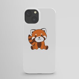 Red Panda Cute Animals For Kids Kawaii iPhone Case