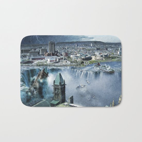 Earth Falls Away Bath Mat