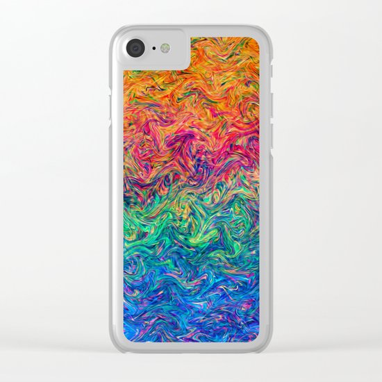 Fluid Colors G249 Clear iPhone Case