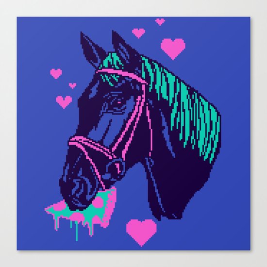Pizza Pony Canvas Print