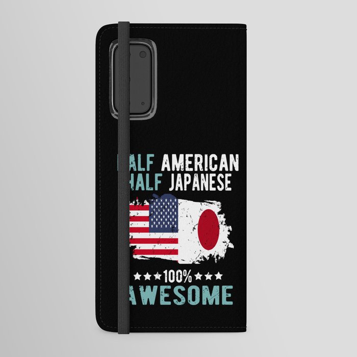 Half American Half Japanese Android Wallet Case