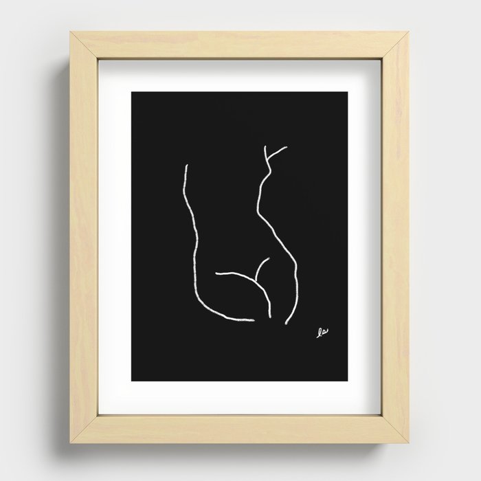 Female Nude Recessed Framed Print