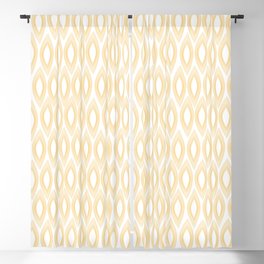 Brown Ovals Abstract Art Blackout Curtain