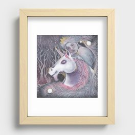 unicorn dreams Recessed Framed Print
