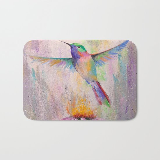 Flying Hummingbird Bath Mat