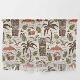 Tiki Party - Ivory Sienna Wall Hanging