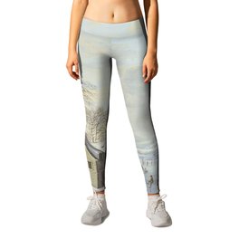 Wintergezicht Met Ijsvermaak Leggings