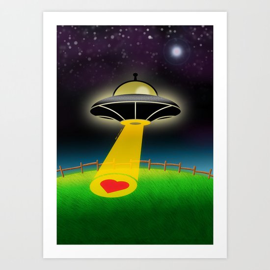 Love Abduction Art Print