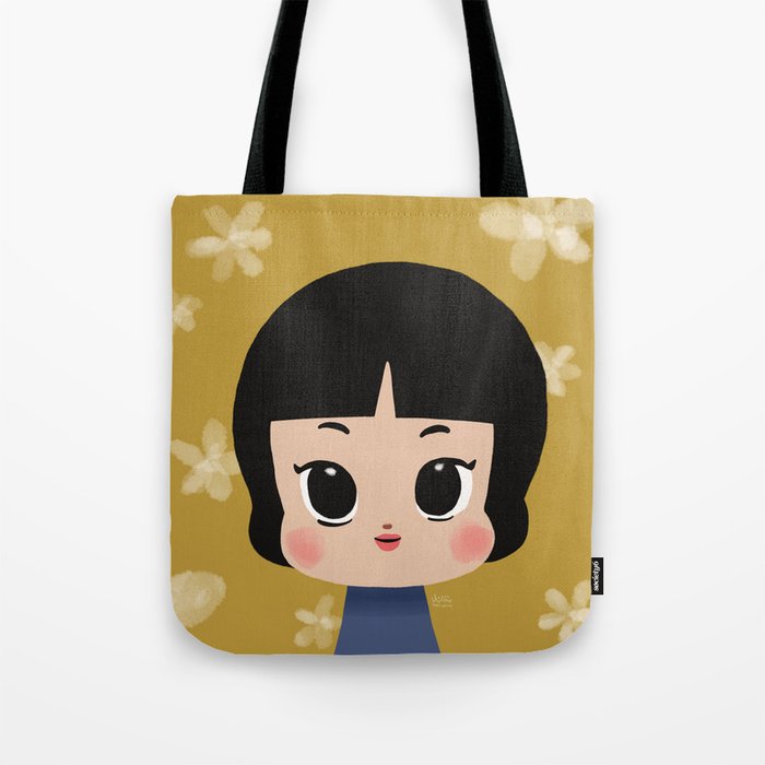 Millie, the pastel yellow Tote Bag