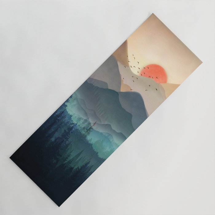 Wilderness Becomes Alive at Night Yoga Mat