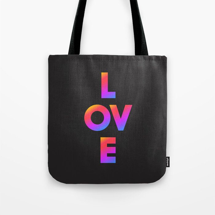 Love, inspirational typography, inspiring illustration for strong women, gift for her Tote Bag