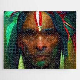 Native American Chief Jigsaw Puzzle