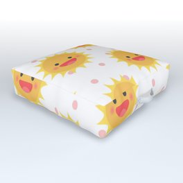 Cute Sun Pattern Outdoor Floor Cushion