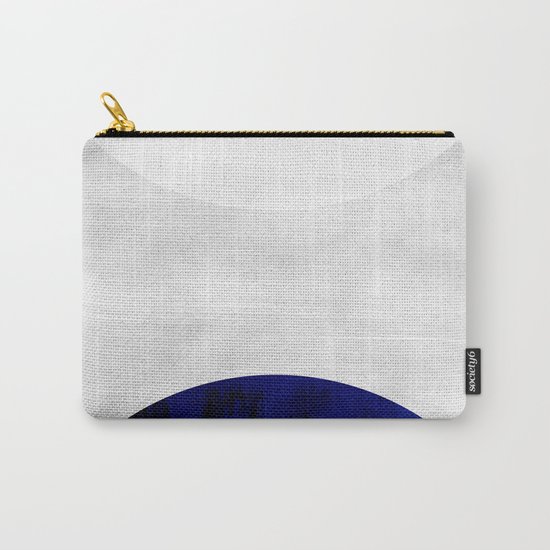 white & cobalt Carry-All Pouch