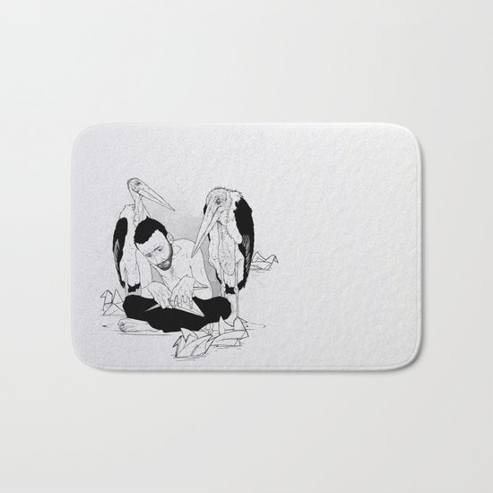 birdmaker print Bath Mat
