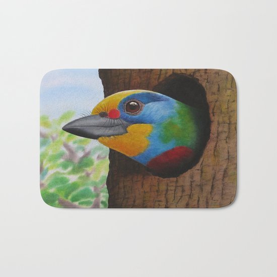 Beautiful Bird Bath Mat