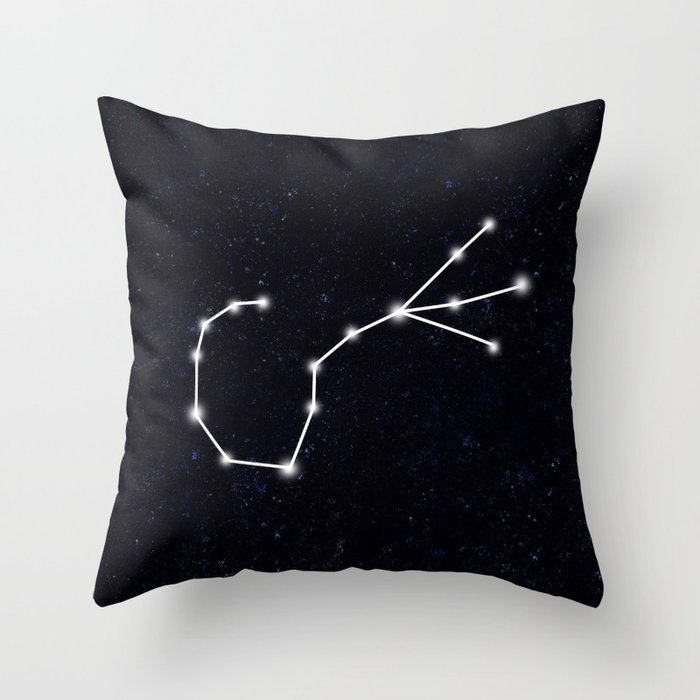 Scorpio Constellation Throw Pillow