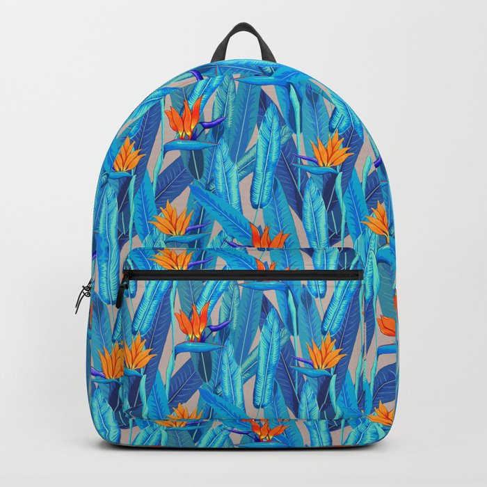 Tropical Garden - Blue Blush Backpack