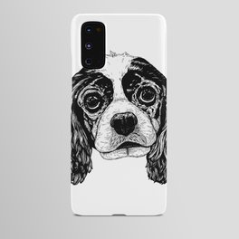 Cavalier King Charles Spaniel Dog Drawing Android Case