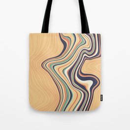 Nude in Swirls & Lines Tote Bag