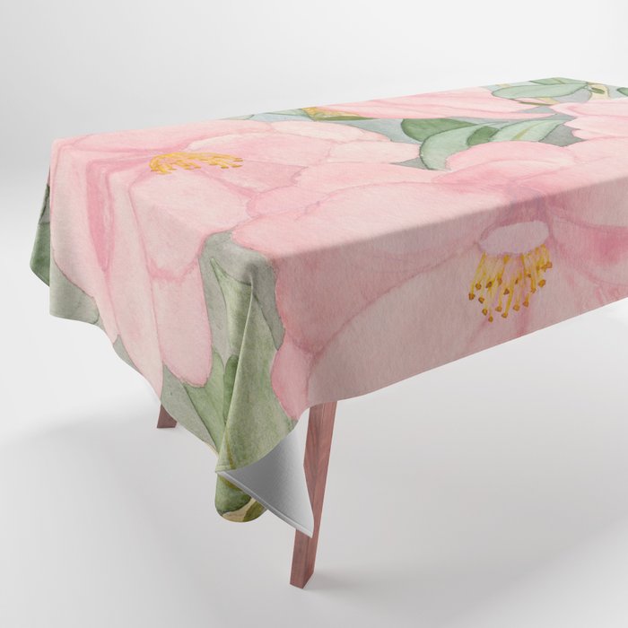 Watercolor Magnolia Tablecloth