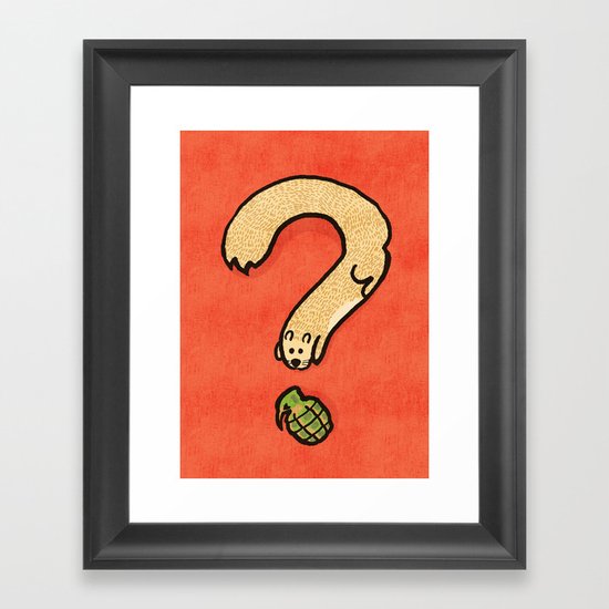 Curiosity: it kills Framed Art Print