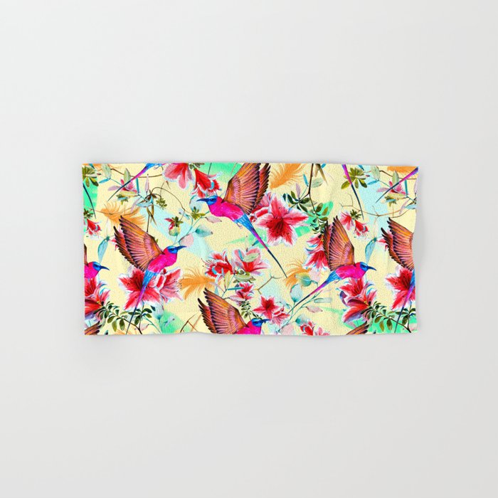 Exotic birds and flowers Hand & Bath Towel