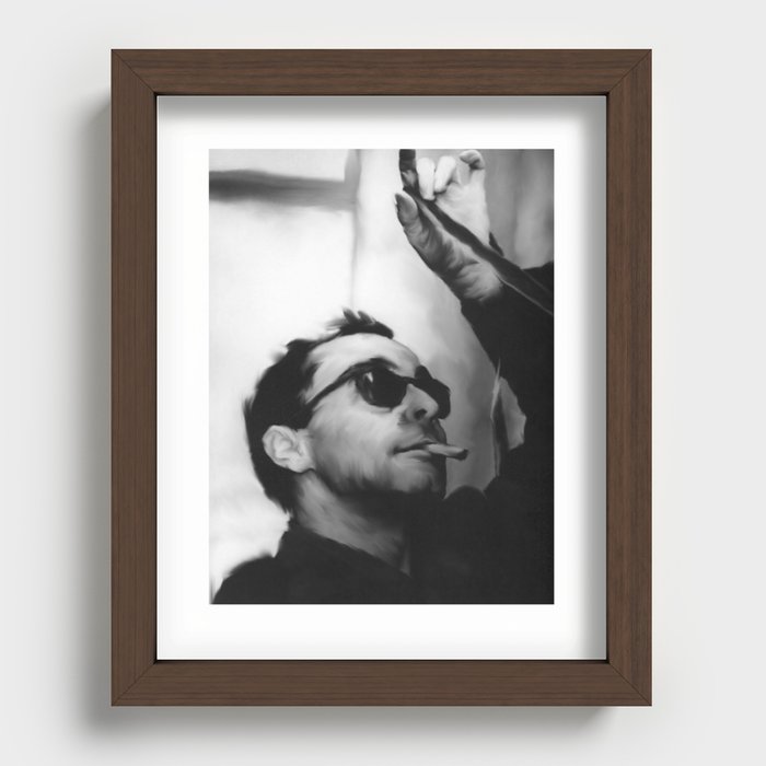 Jean-Luc Godard Recessed Framed Print