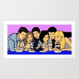 Friends Tv Show Art Prints For Any Decor Style Society6 Custom friends tv show poster canvas poster 30x45cm,40x60cm art home decoration cloth fabric wall poster print silk fabric. friends tv show art prints for any