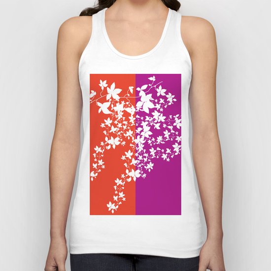 Climbing Flowers Unisex Tank Top