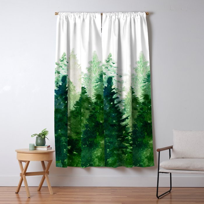 Pine Trees 2 Blackout Curtain By Nadja1 Society6